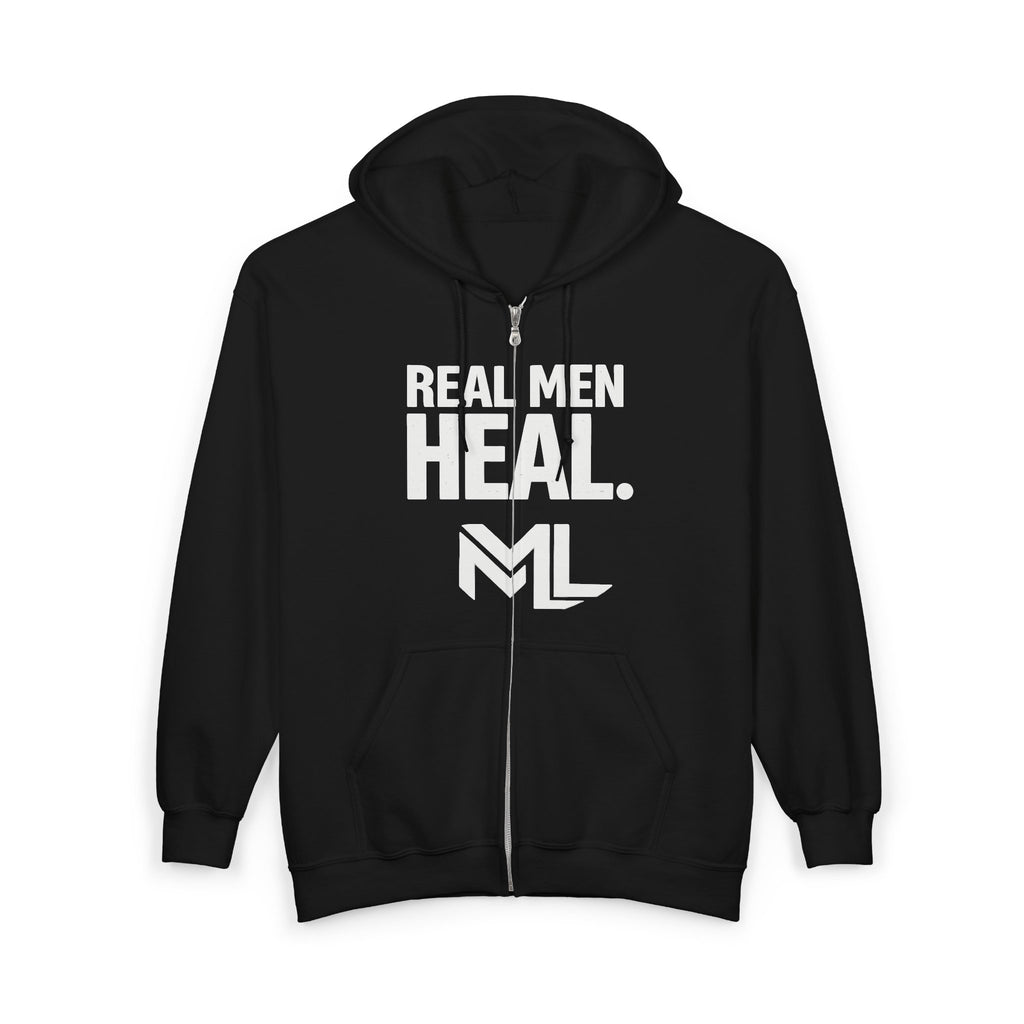 Real Men Heal Heavy Blend™ Full Zip Hooded Sweatshirt
