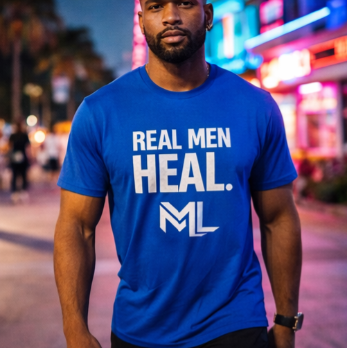 Real Men Heal Heavy Cotton Tee