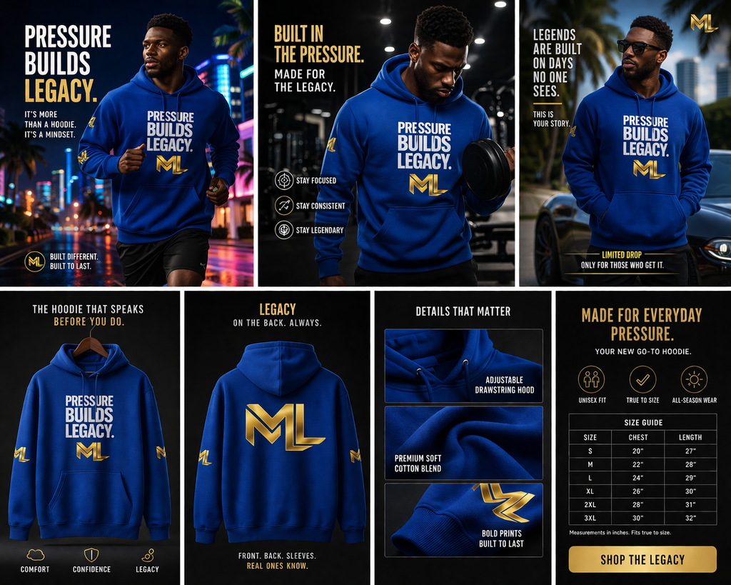 Pressure Builds Legacy Blend™ Hooded Sweatshirt