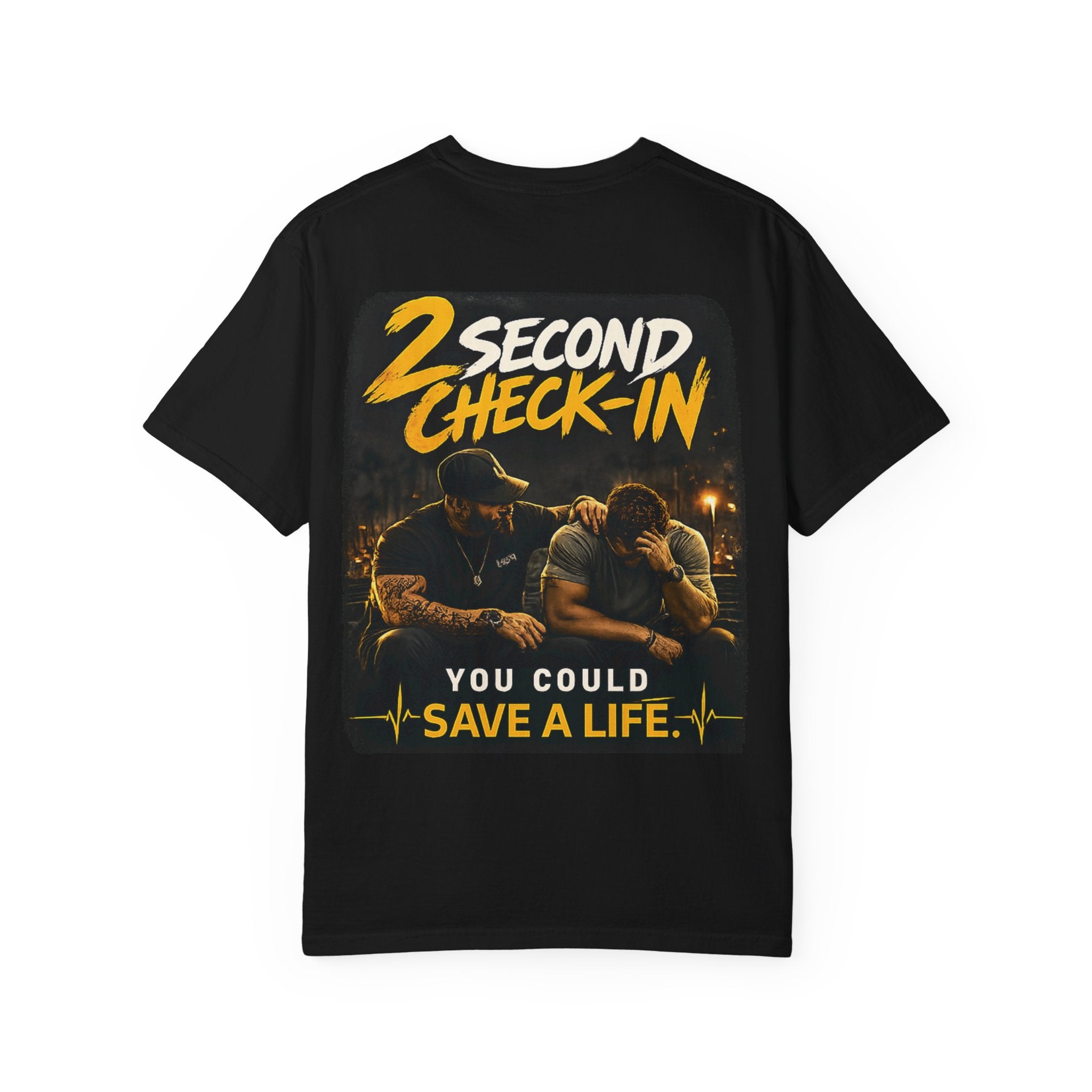 2 Second Check In Garment-Dyed T-shirt