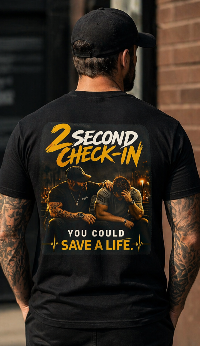 2 Second Check In Garment-Dyed T-shirt