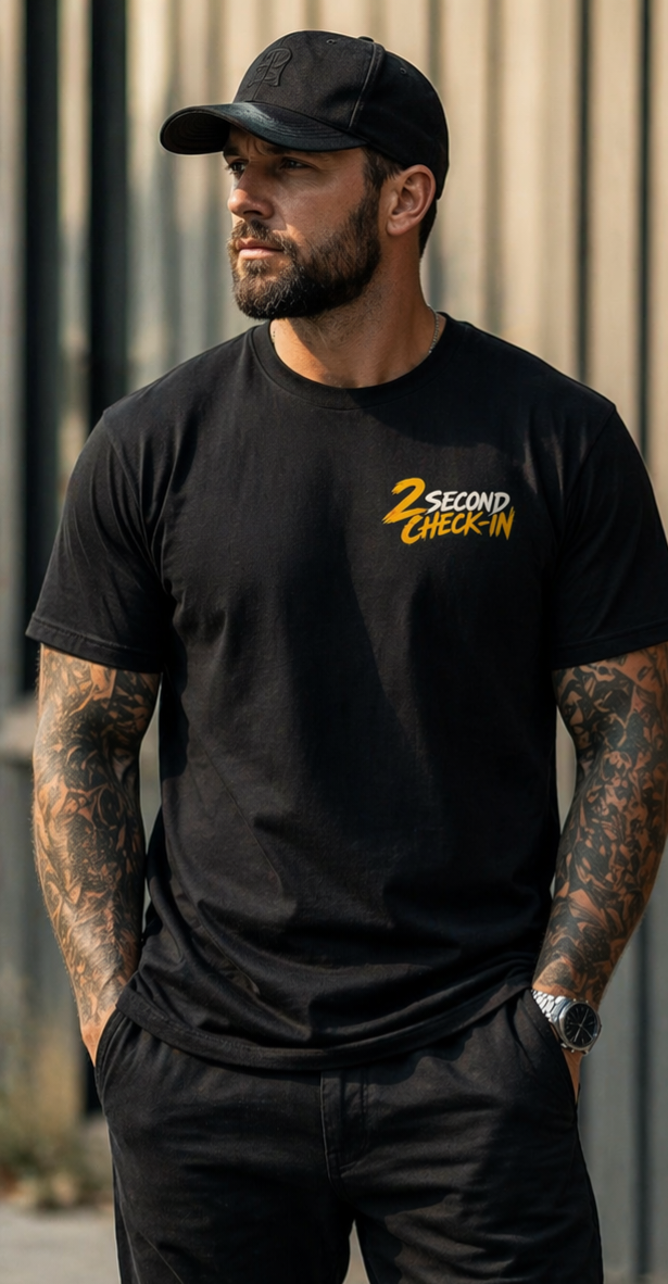 2 Second Check In Garment-Dyed T-shirt